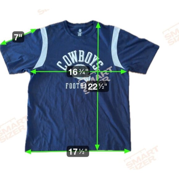 Dallas Cowboys T Shirt Football  XL Navy Blue NFL Logo Helmet Crewneck - Picture 5 of 5